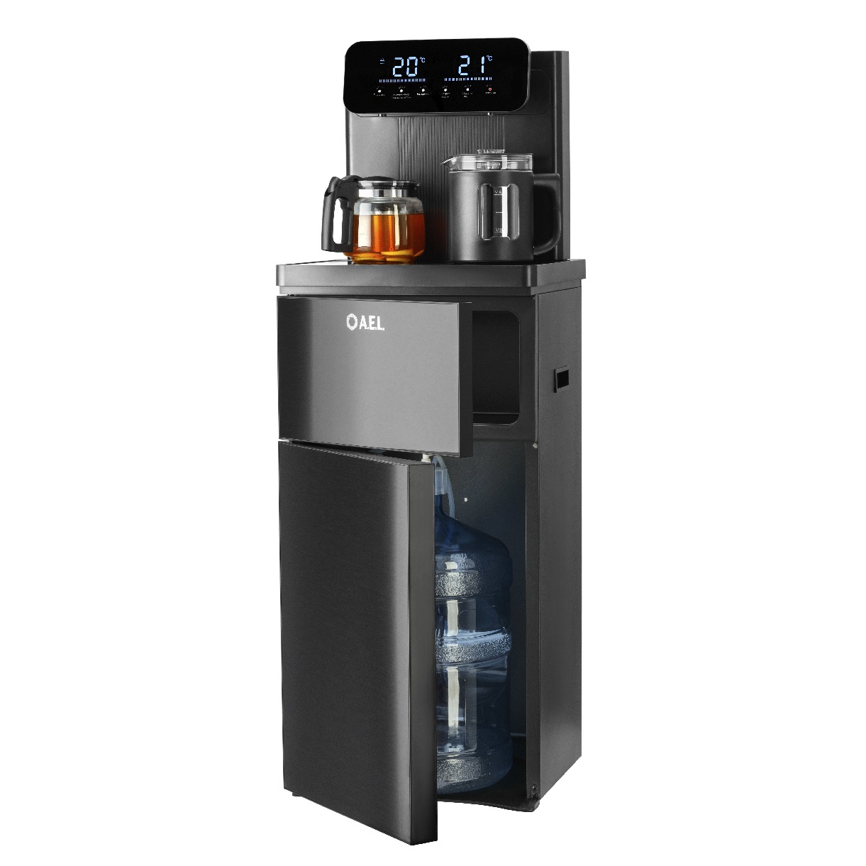 Кулер с чайным столиком Тиабар LD-AEL-80a black