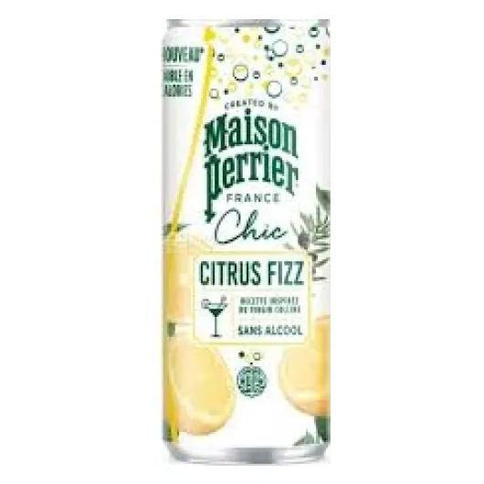 Вода Perrier (Перье) Chic Citrus Fizz 0,25 л, газ., ж/б, уп. 4 шт. от магазина Vitarel