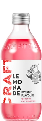 Газированный напиток STARBAR CRAFT Грейпфрут и Малина 0,33 литра, стекло, 12 шт.