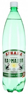 Вода "Кармадон" 1.5 литра, газ., ПЭТ, 6 шт. в уп.